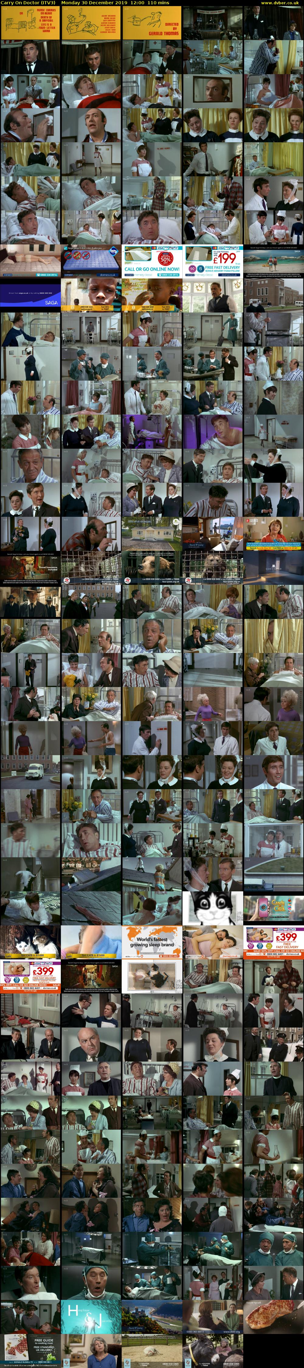 Carry On Doctor (ITV3) Monday 30 December 2019 12:00 - 13:50