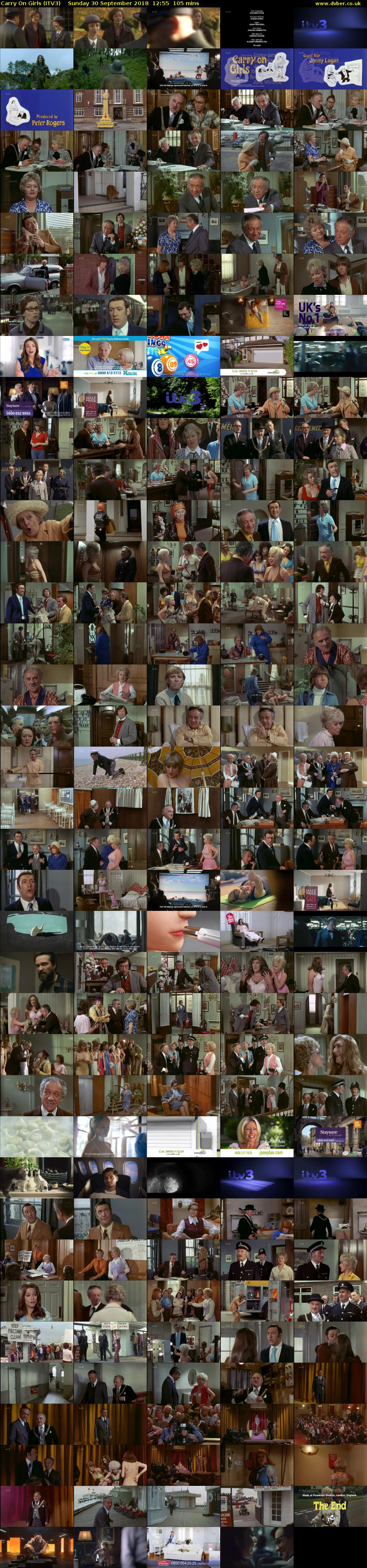 Carry On Girls (ITV3) Sunday 30 September 2018 12:55 - 14:40