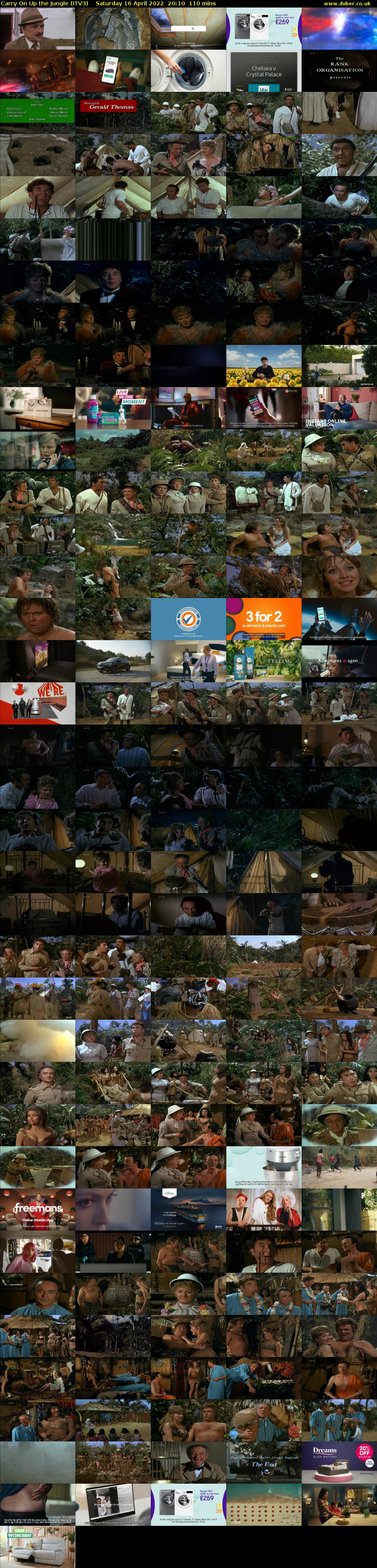 Carry On Up the Jungle (ITV3) Saturday 16 April 2022 20:10 - 22:00