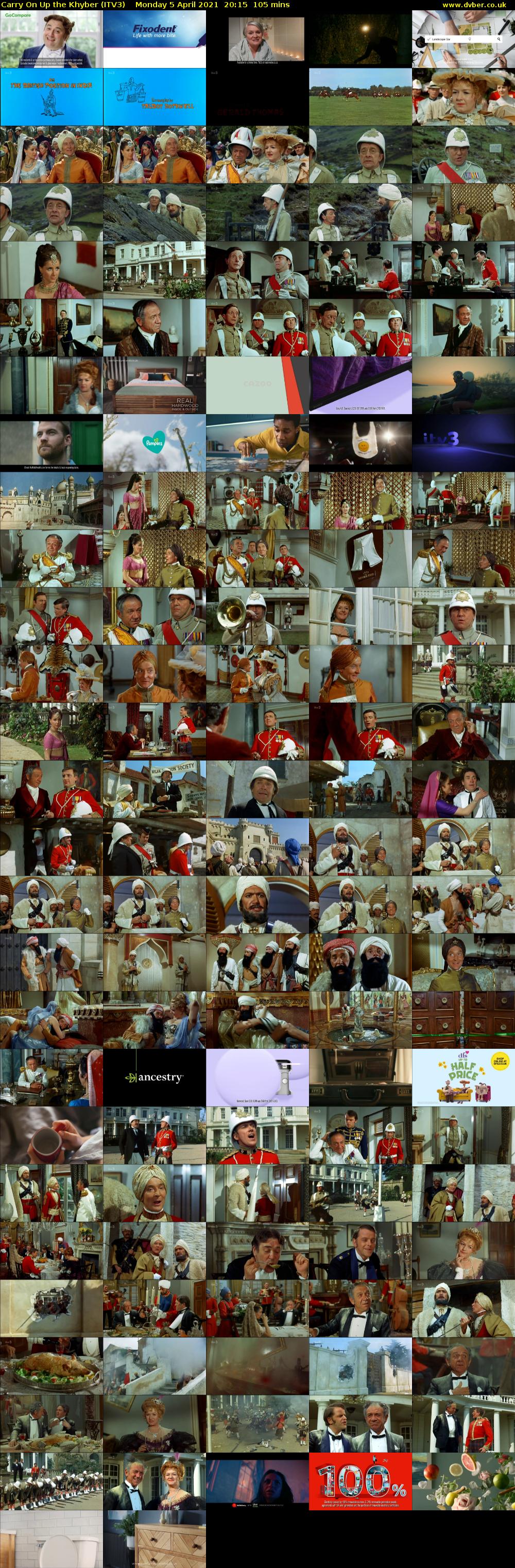 Carry On Up the Khyber (ITV3) Monday 5 April 2021 20:15 - 22:00