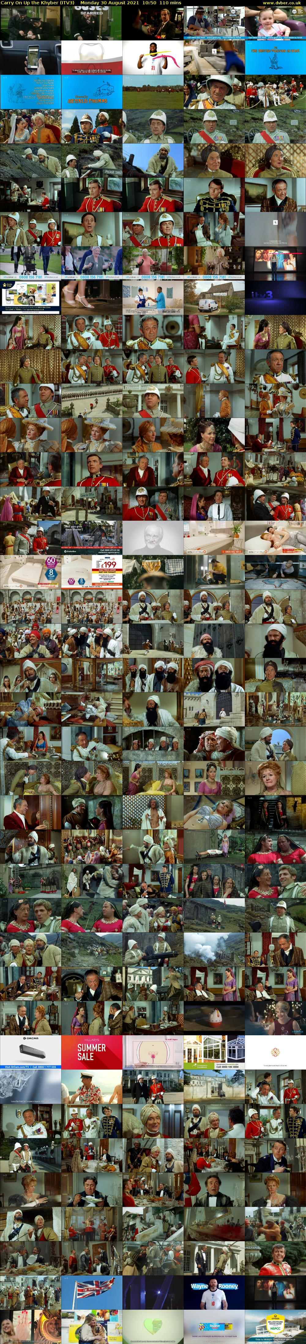 Carry On Up the Khyber (ITV3) Monday 30 August 2021 10:50 - 12:40