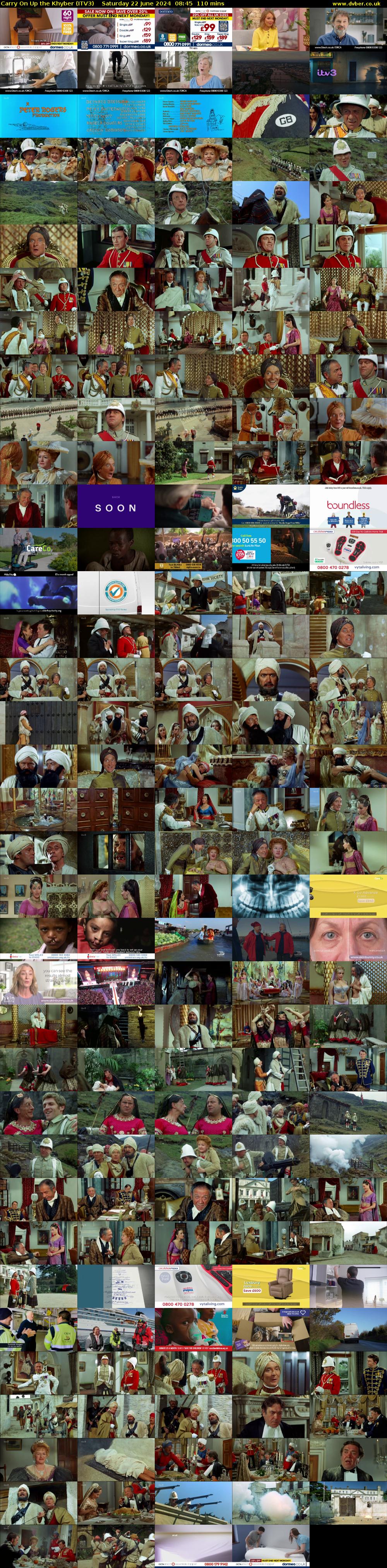 Carry On Up the Khyber (ITV3) Saturday 22 June 2024 08:45 - 10:35