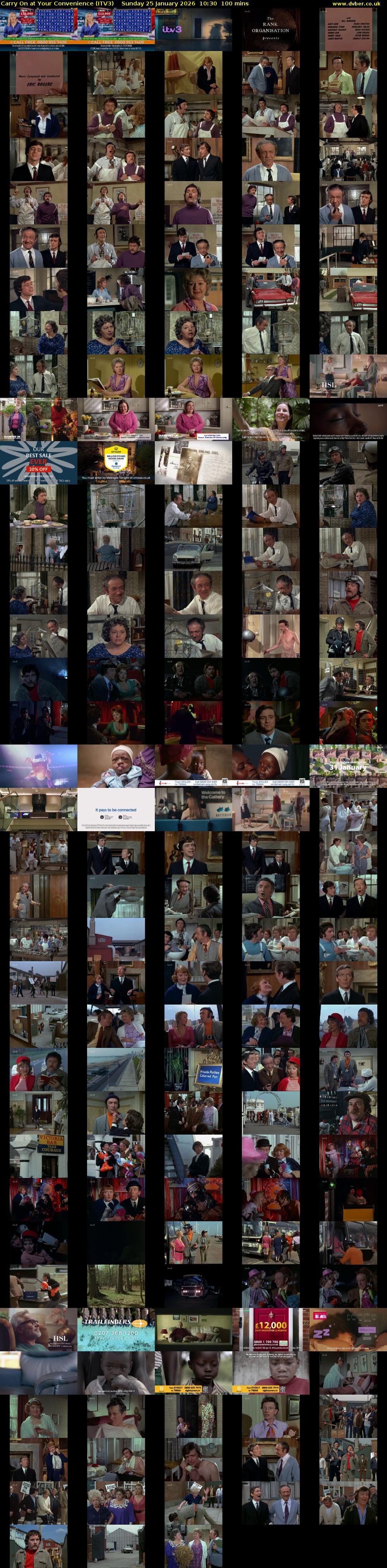 Carry On at Your Convenience (ITV3) Sunday 25 January 2026 10:30 - 12:10