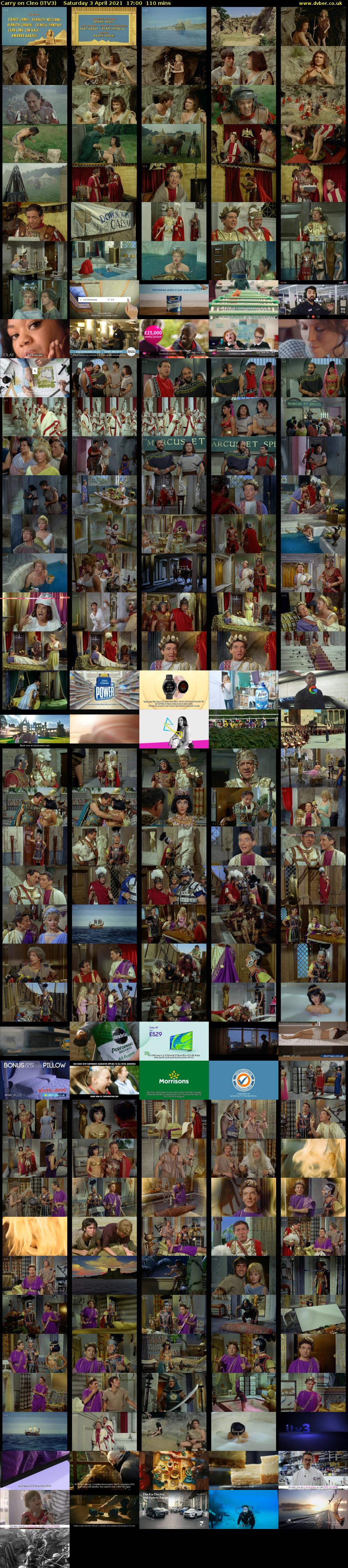 Carry on Cleo (ITV3) Saturday 3 April 2021 17:00 - 18:50