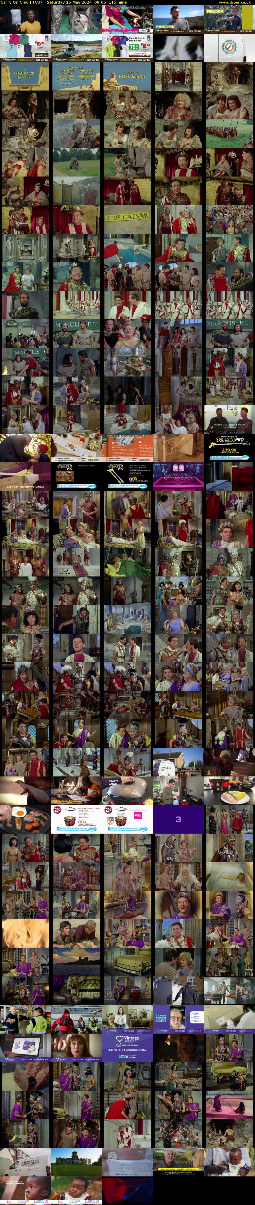 Carry on Cleo (ITV3) Saturday 25 May 2024 09:05 - 11:00