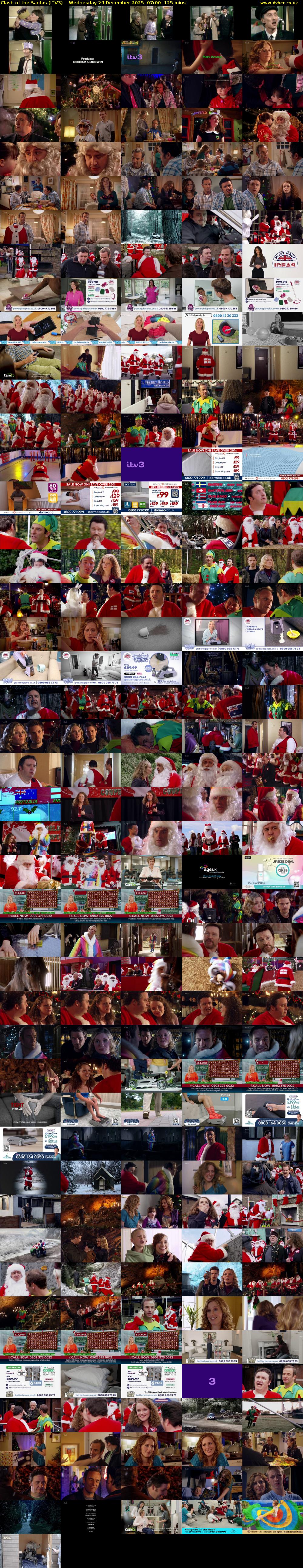 Clash of the Santas (ITV3) Wednesday 24 December 2025 07:00 - 09:05