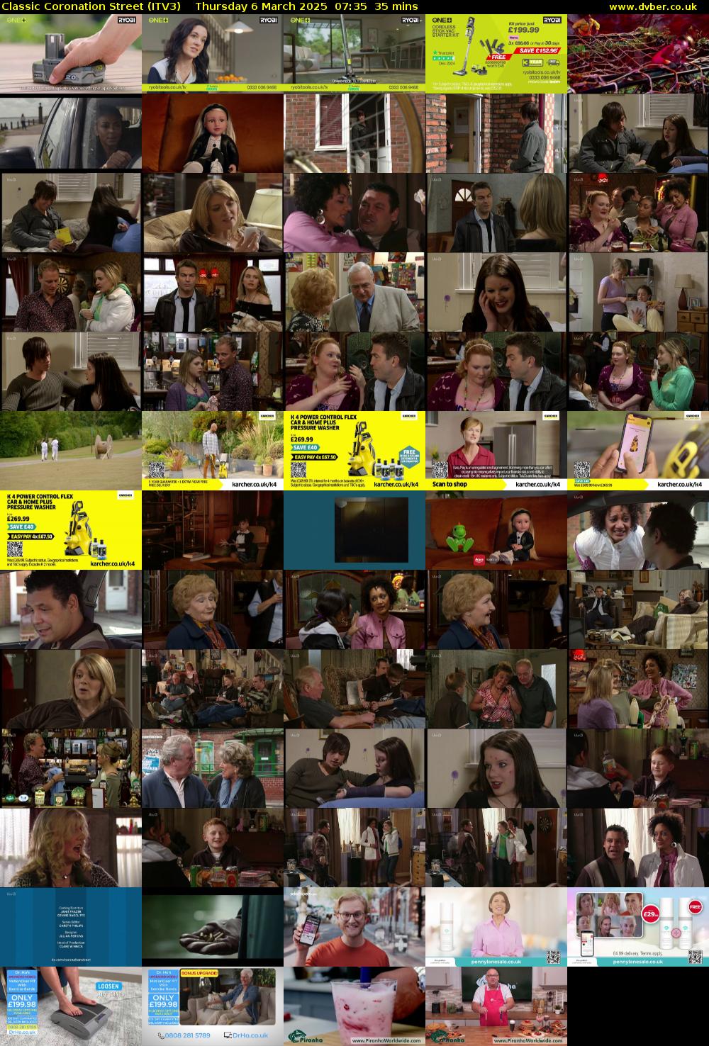 Classic Coronation Street (ITV3) Thursday 6 March 2025 07:35 - 08:10