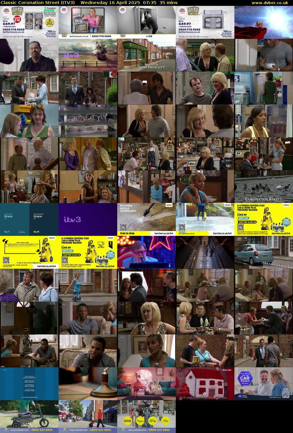 Classic Coronation Street (ITV3) Wednesday 16 April 2025 07:35 - 08:10