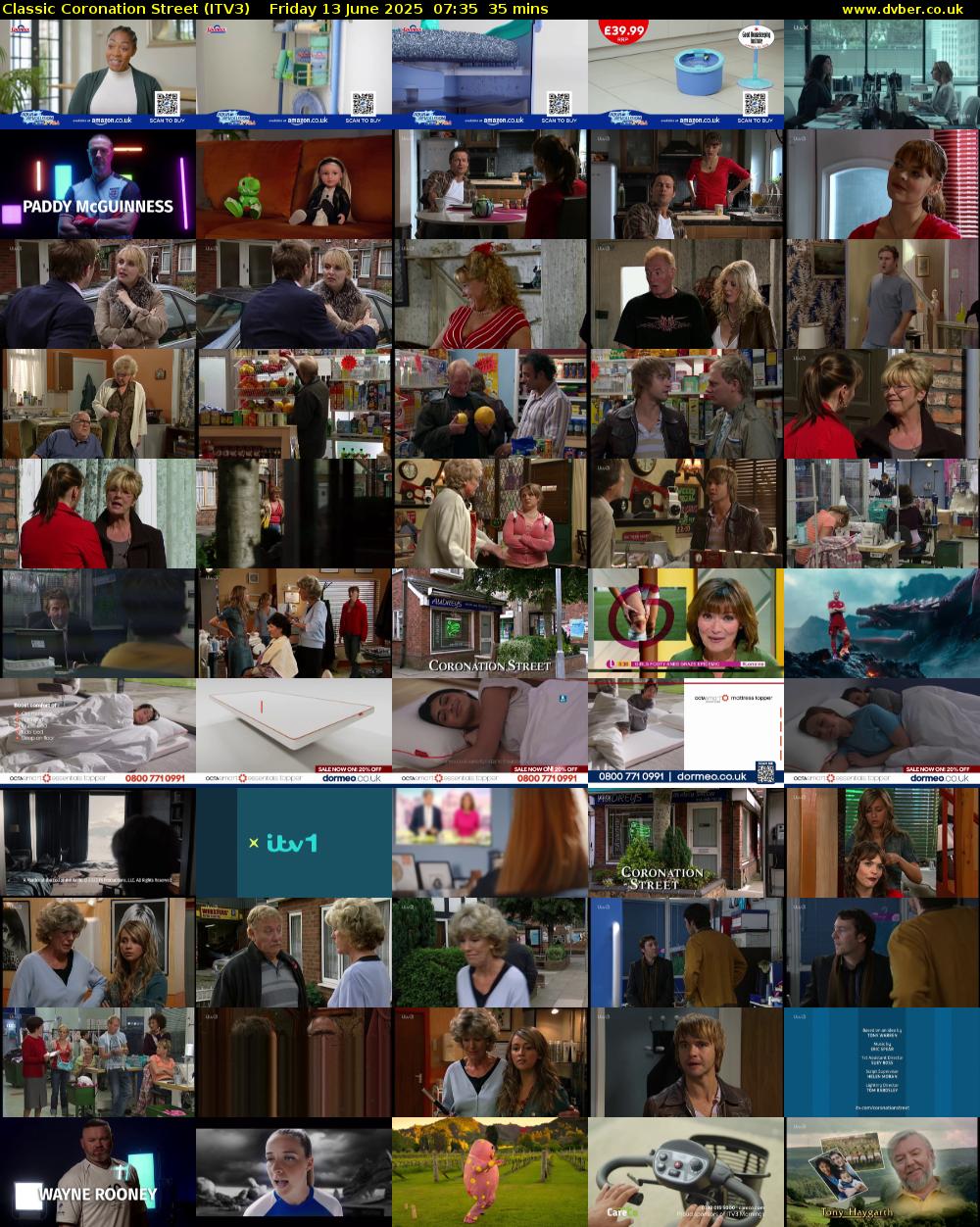 Classic Coronation Street (ITV3) Friday 13 June 2025 07:35 - 08:10