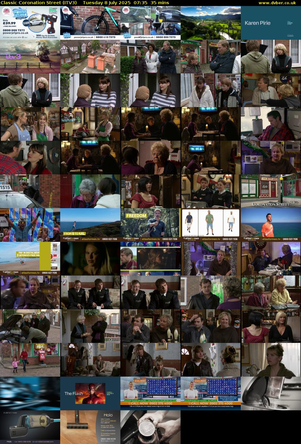 Classic Coronation Street (ITV3) Tuesday 8 July 2025 07:35 - 08:10