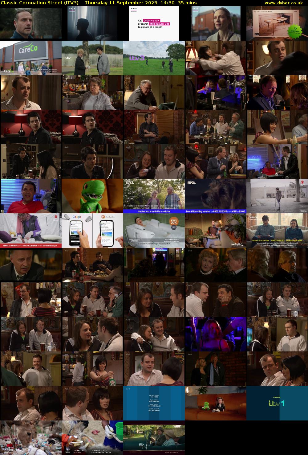 Classic Coronation Street (ITV3) Thursday 11 September 2025 14:30 - 15:05