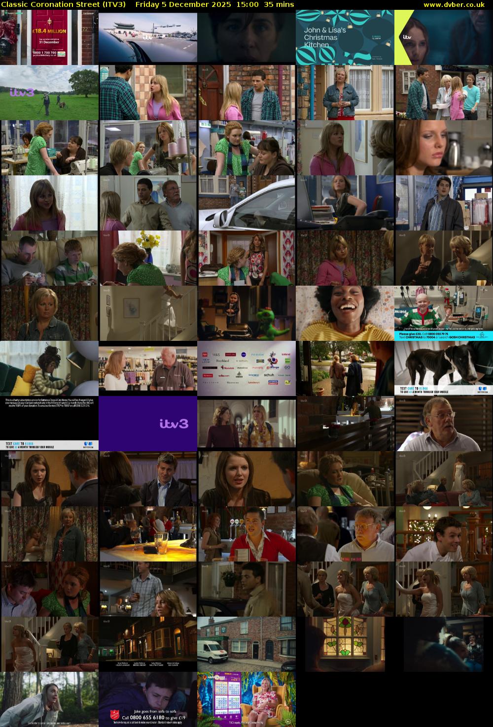 Classic Coronation Street (ITV3) Friday 5 December 2025 15:00 - 15:35