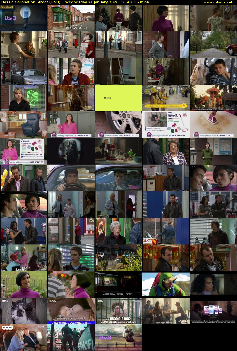 Classic Coronation Street (ITV3) Wednesday 21 January 2026 16:40 - 17:15