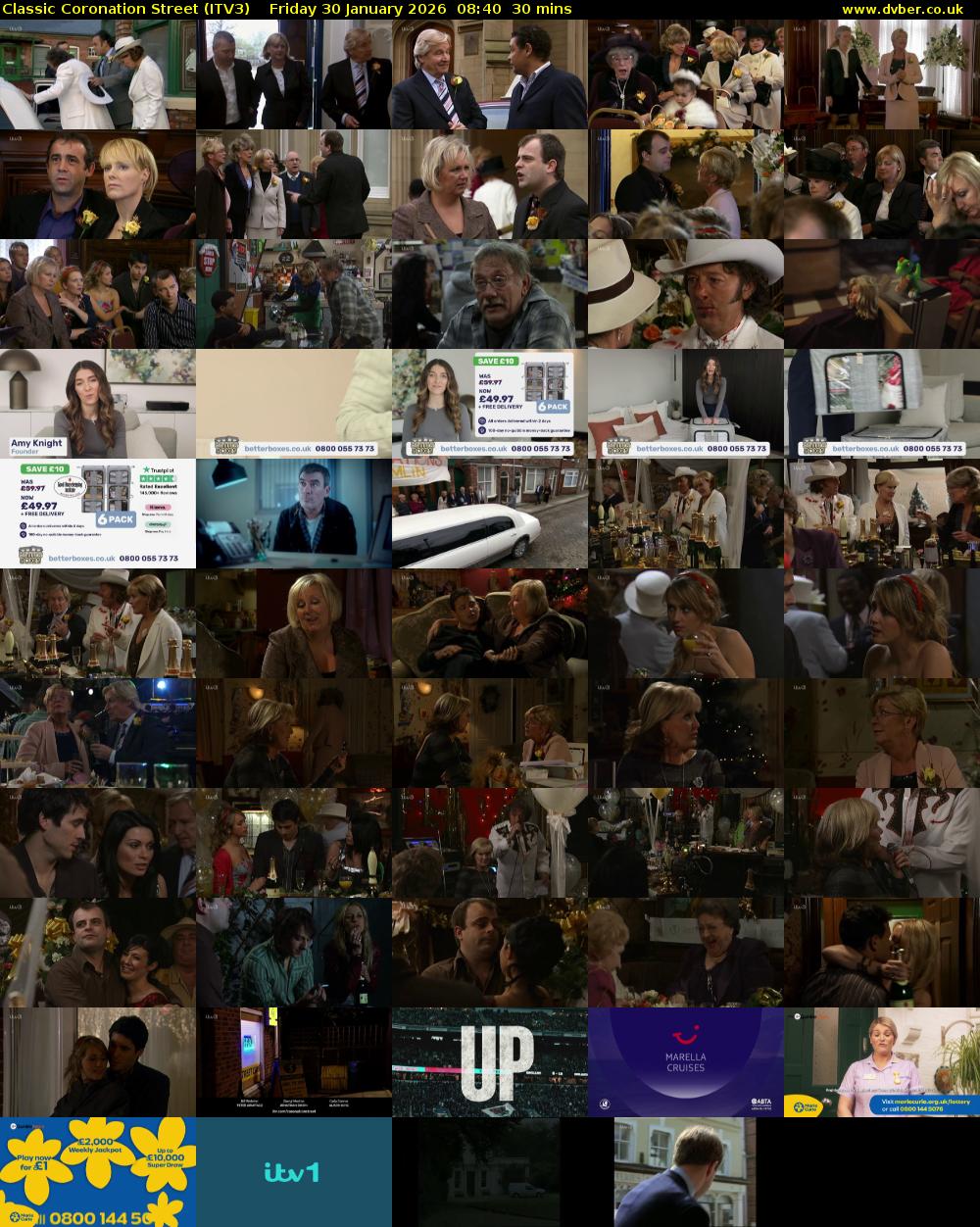 Classic Coronation Street (ITV3) Friday 30 January 2026 08:40 - 09:10