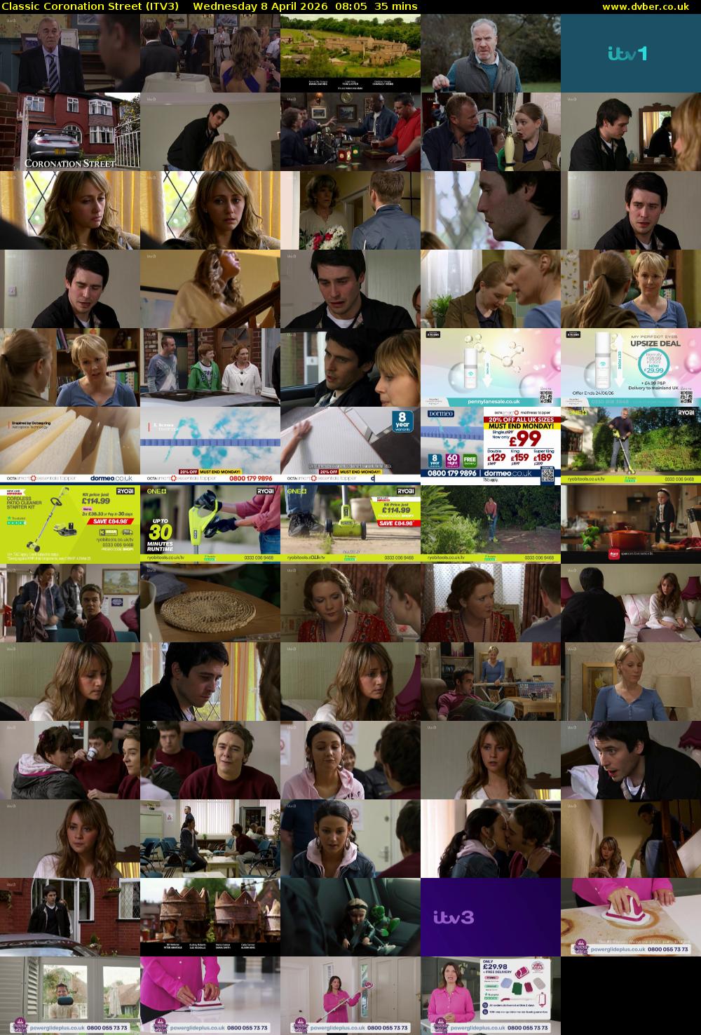 Classic Coronation Street (ITV3) Wednesday 8 April 2026 08:05 - 08:40