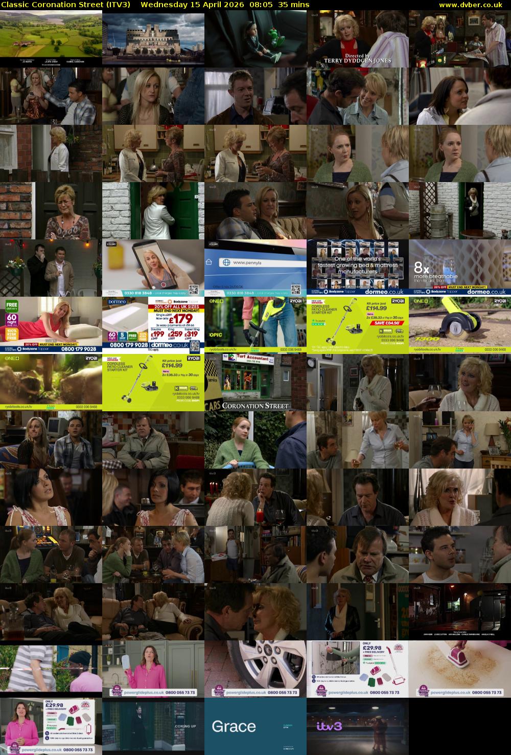 Classic Coronation Street (ITV3) Wednesday 15 April 2026 08:05 - 08:40