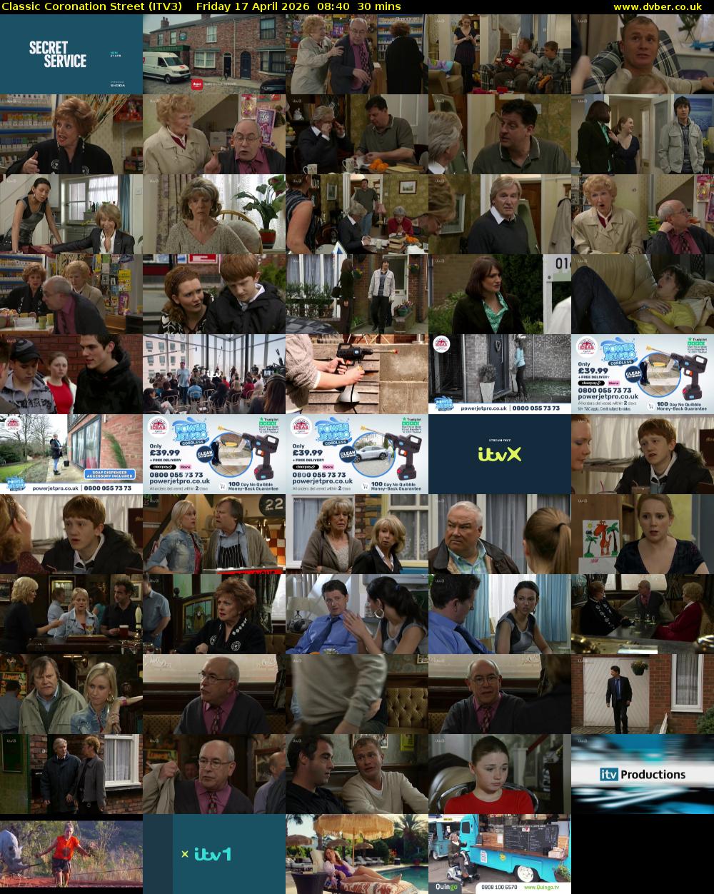 Classic Coronation Street (ITV3) Friday 17 April 2026 08:40 - 09:10