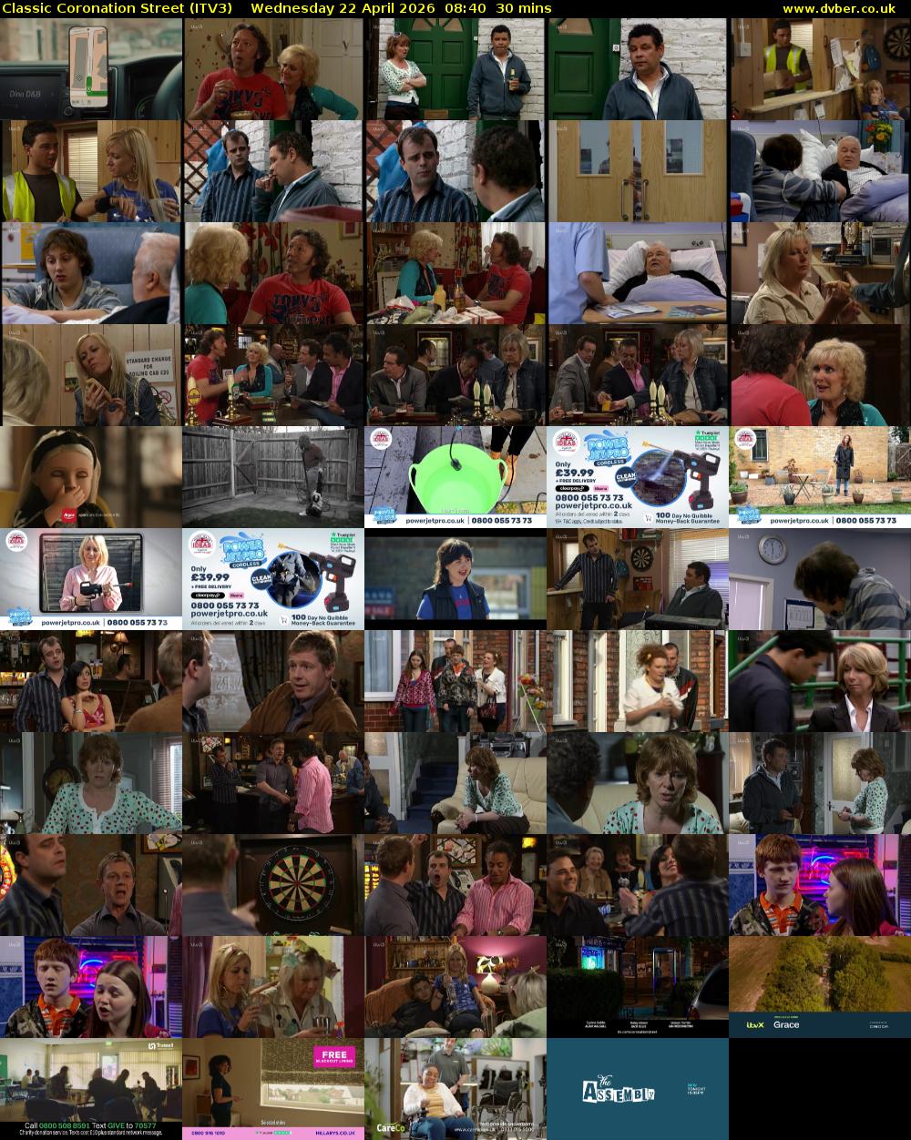 Classic Coronation Street (ITV3) Wednesday 22 April 2026 08:40 - 09:10