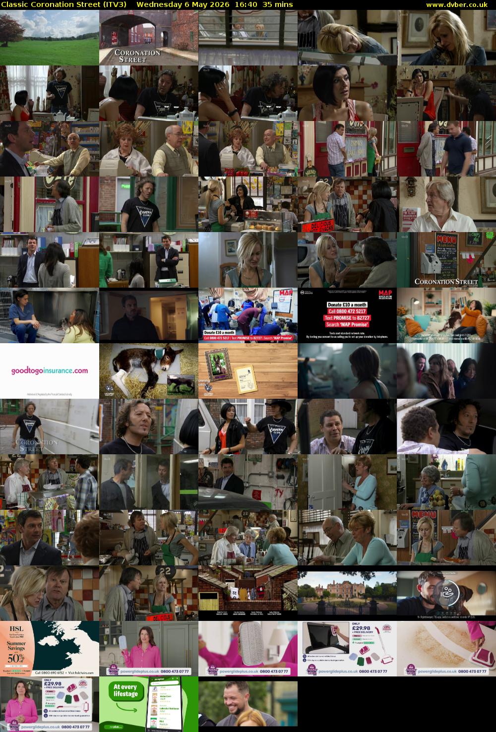 Classic Coronation Street (ITV3) Wednesday 6 May 2026 16:40 - 17:15