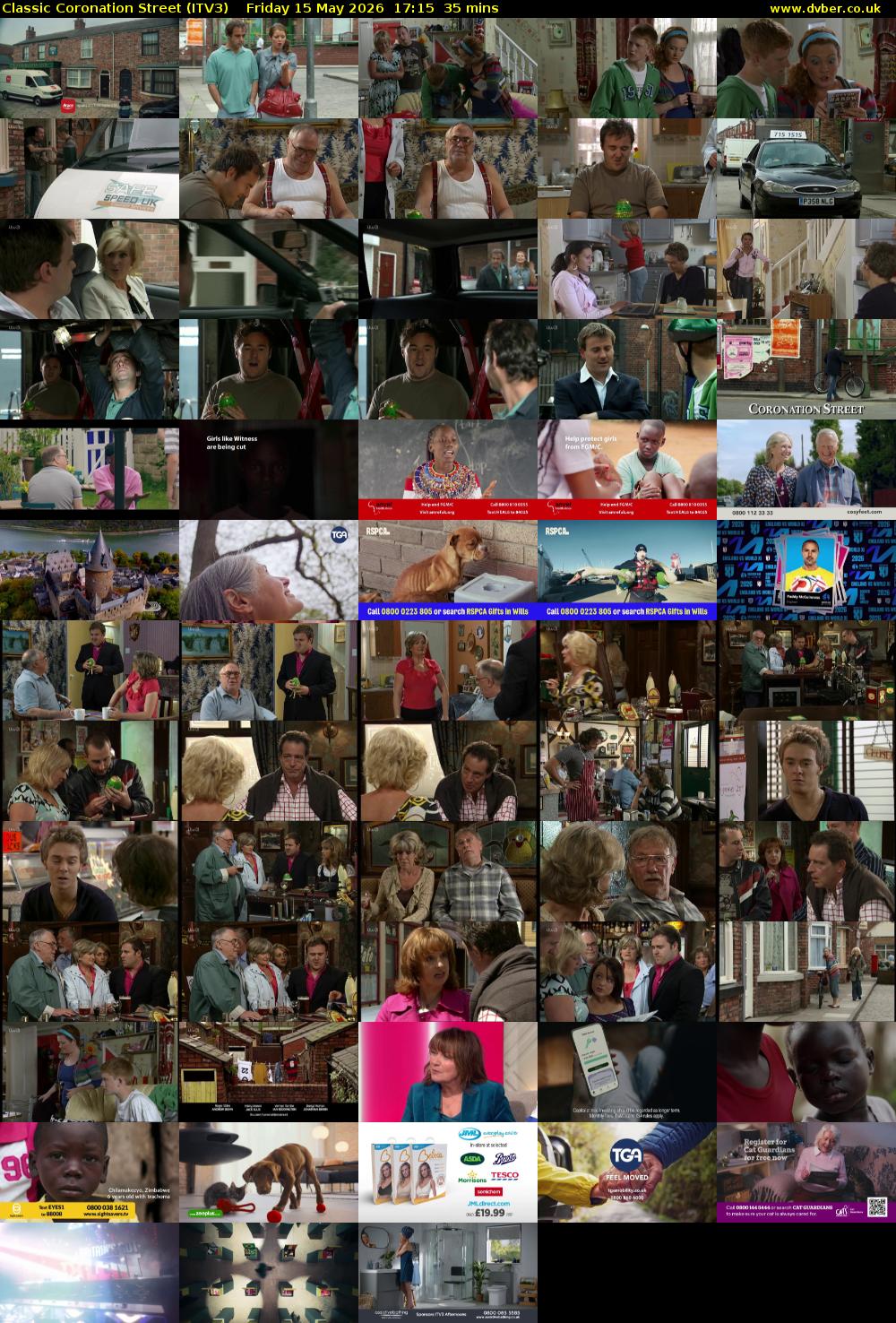 Classic Coronation Street (ITV3) Friday 15 May 2026 17:15 - 17:50