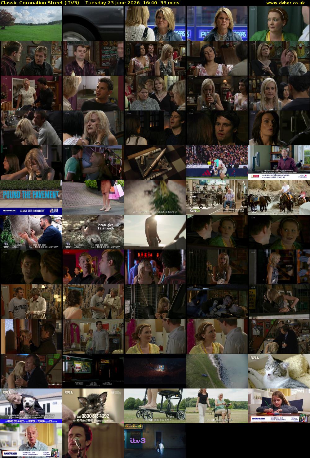 Classic Coronation Street (ITV3) Tuesday 23 June 2026 16:40 - 17:15