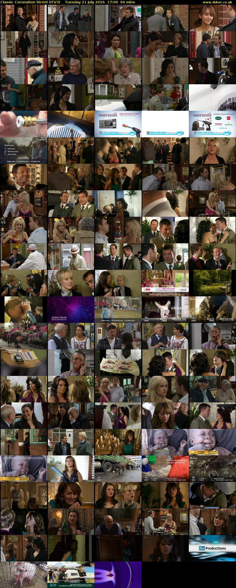 Classic Coronation Street (ITV3) Tuesday 21 July 2026 17:00 - 18:00