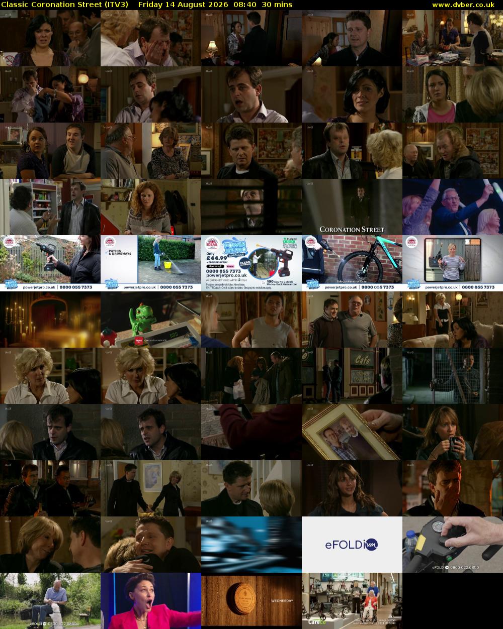 Classic Coronation Street (ITV3) Friday 14 August 2026 08:40 - 09:10