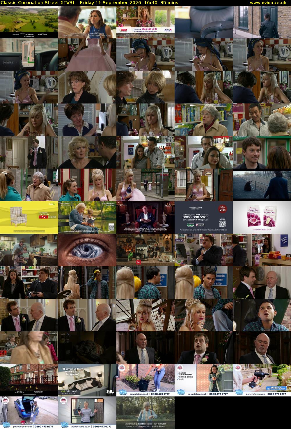 Classic Coronation Street (ITV3) Friday 11 September 2026 16:40 - 17:15