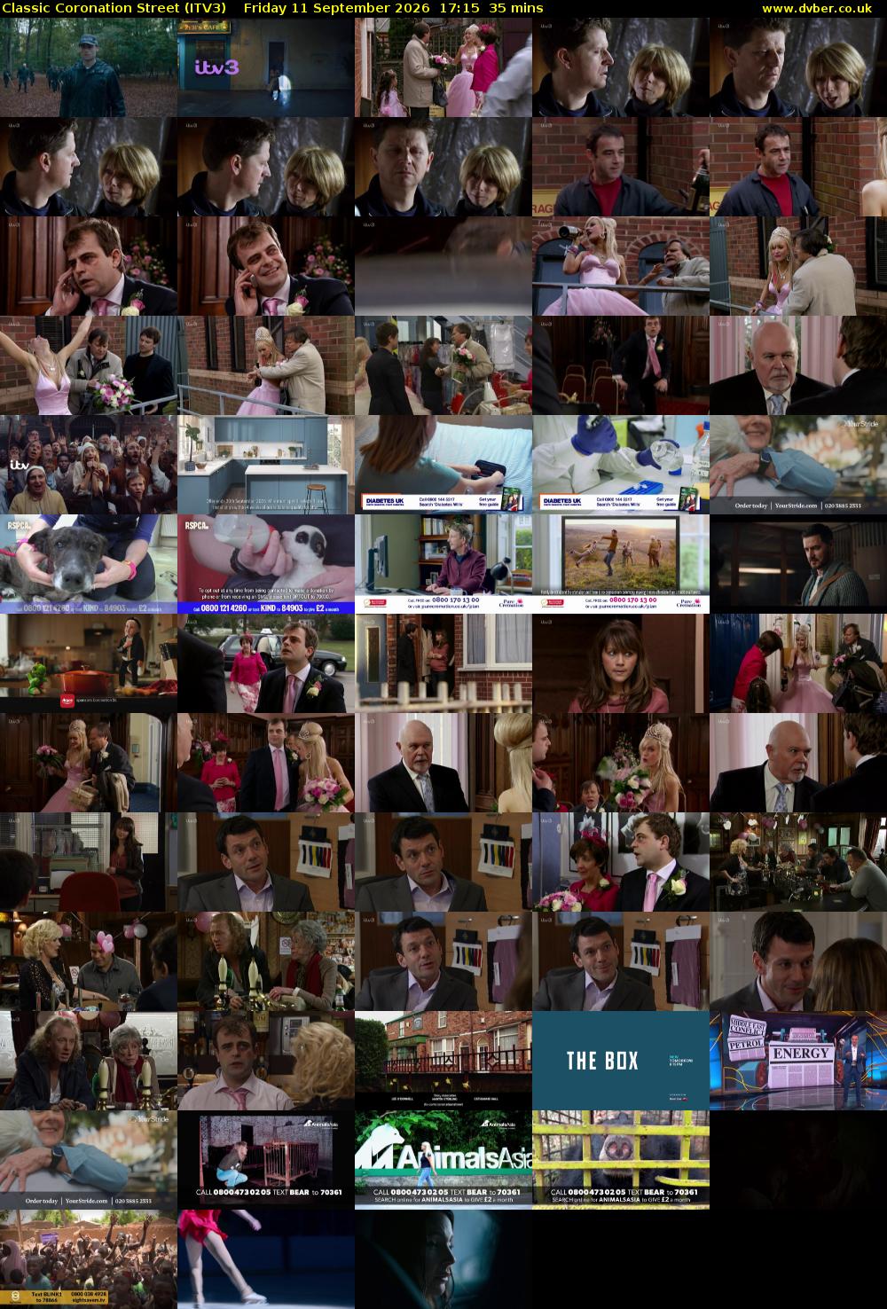 Classic Coronation Street (ITV3) Friday 11 September 2026 17:15 - 17:50
