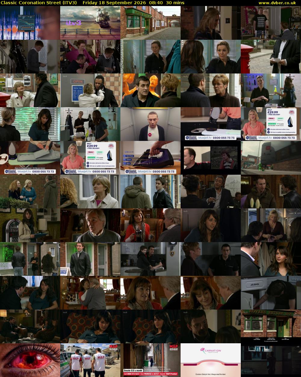Classic Coronation Street (ITV3) Friday 18 September 2026 08:40 - 09:10