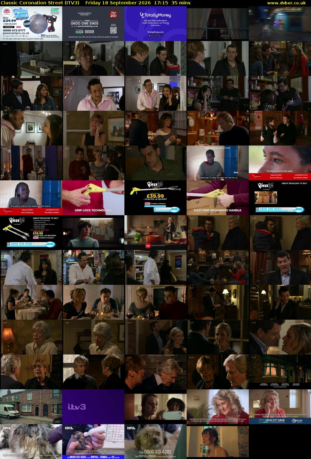 Classic Coronation Street (ITV3) Friday 18 September 2026 17:15 - 17:50