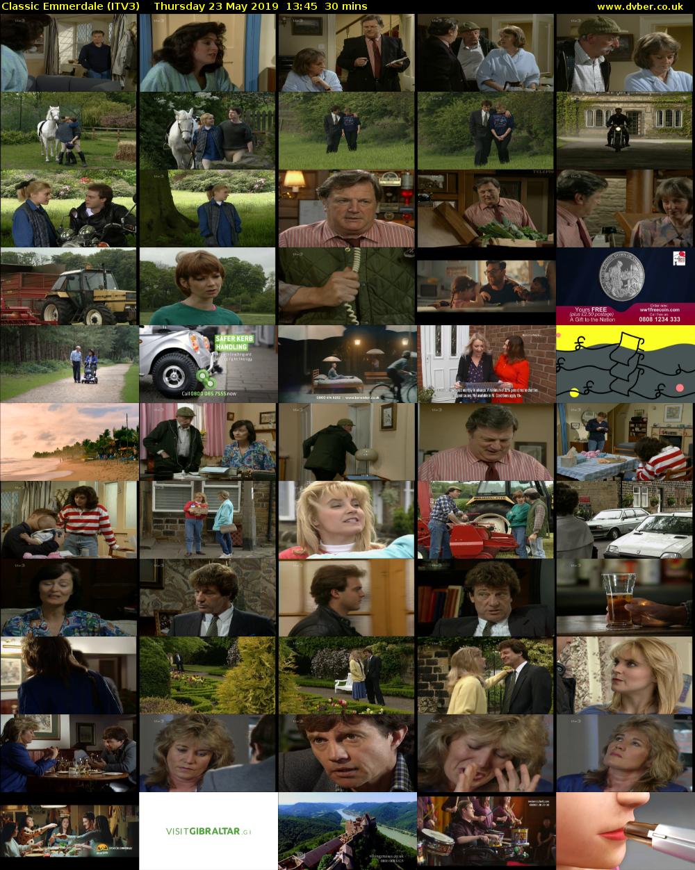Classic Emmerdale (ITV3) Thursday 23 May 2019 13:45 - 14:15