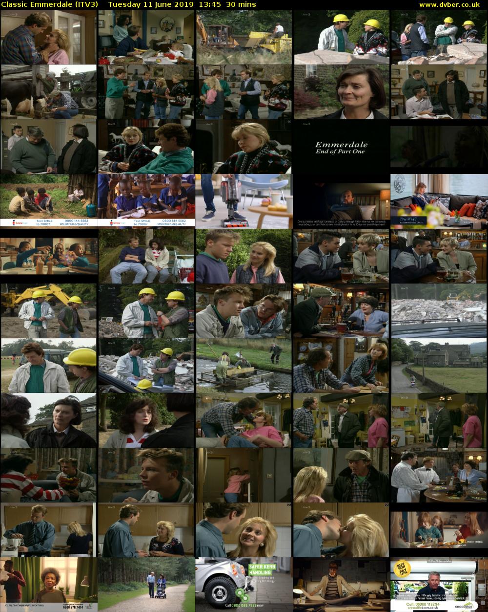Classic Emmerdale (ITV3) Tuesday 11 June 2019 13:45 - 14:15