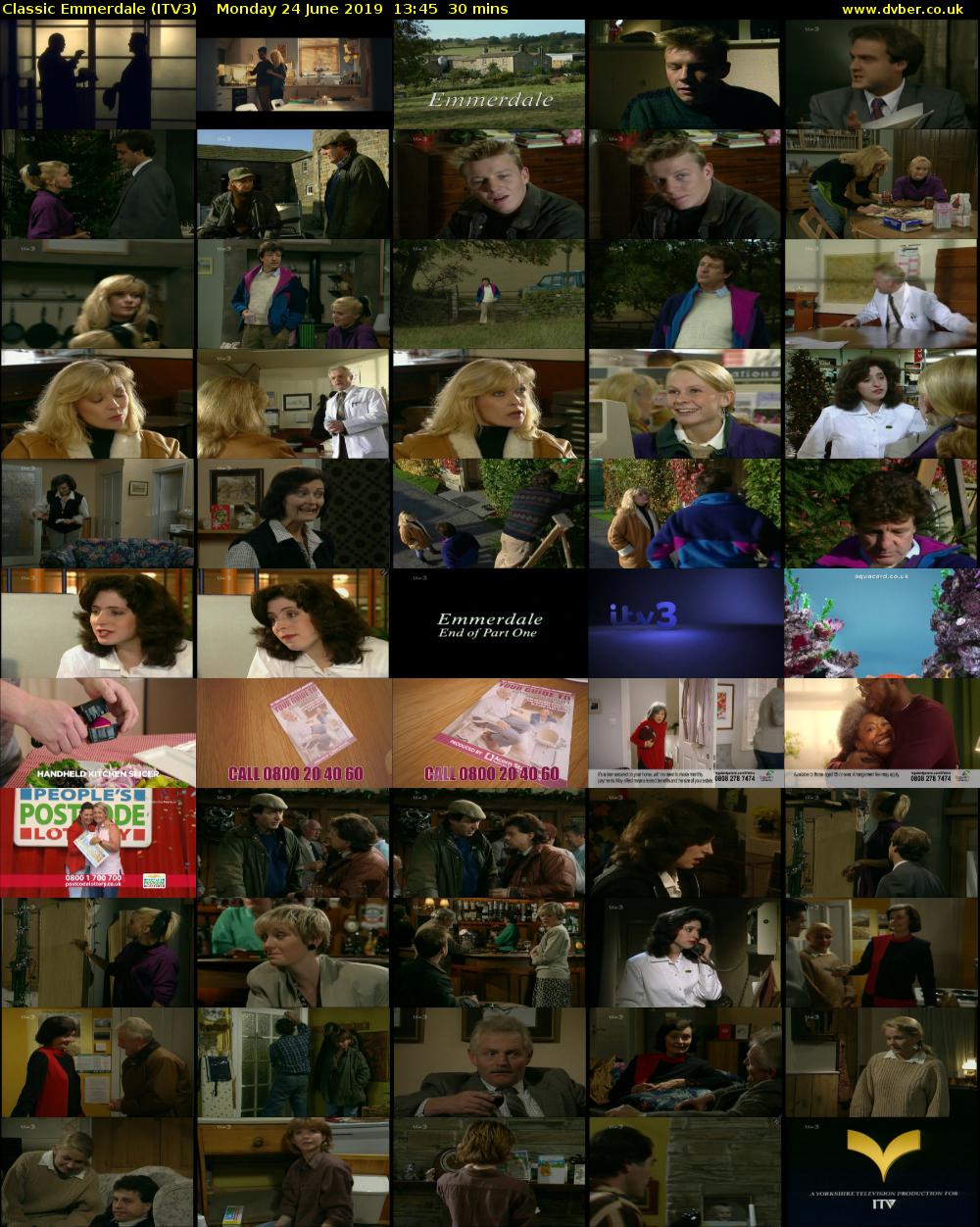Classic Emmerdale (ITV3) Monday 12 April 2019 13:45 - 14:15