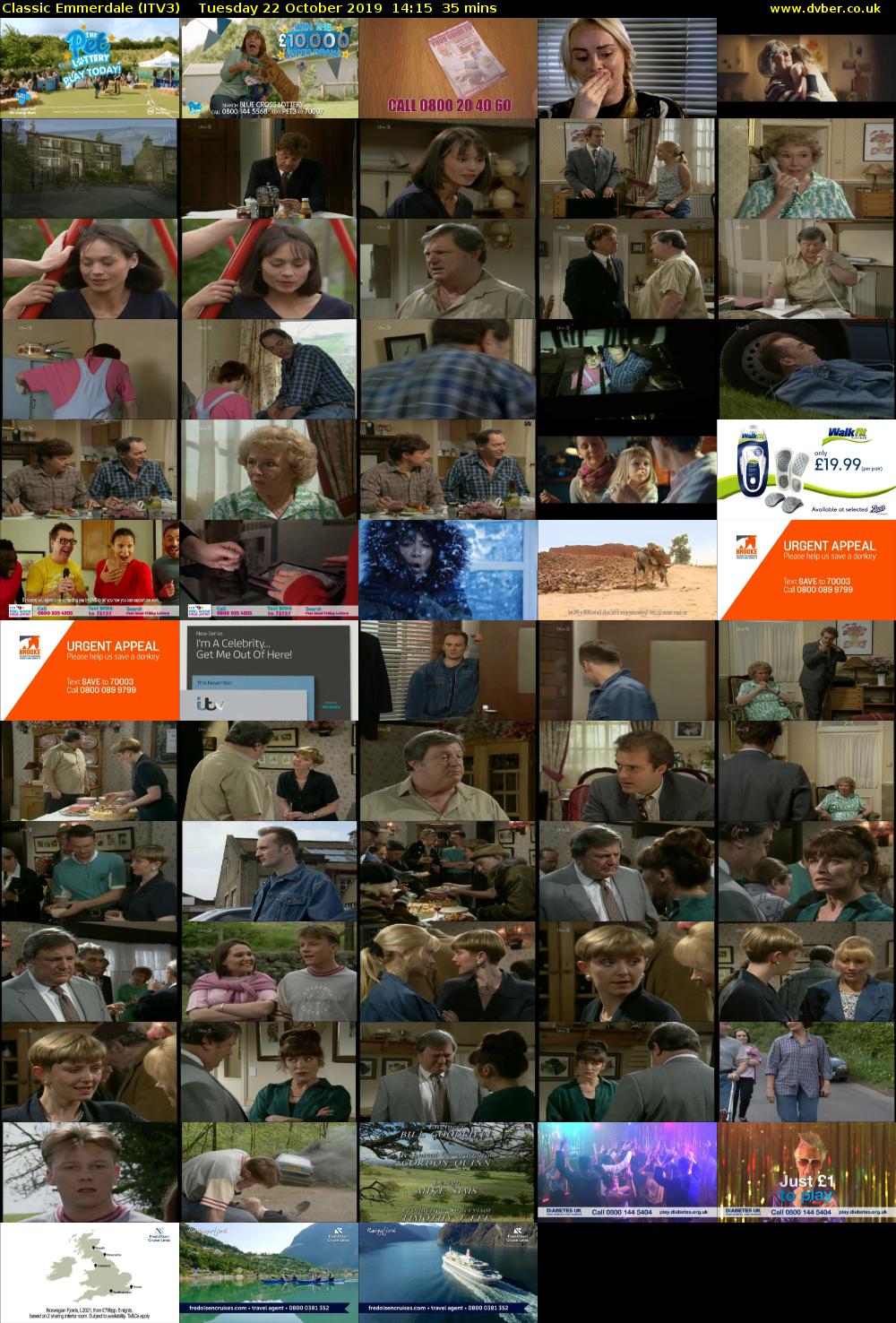 Classic Emmerdale (ITV3) Tuesday 22 October 2019 14:15 - 14:50