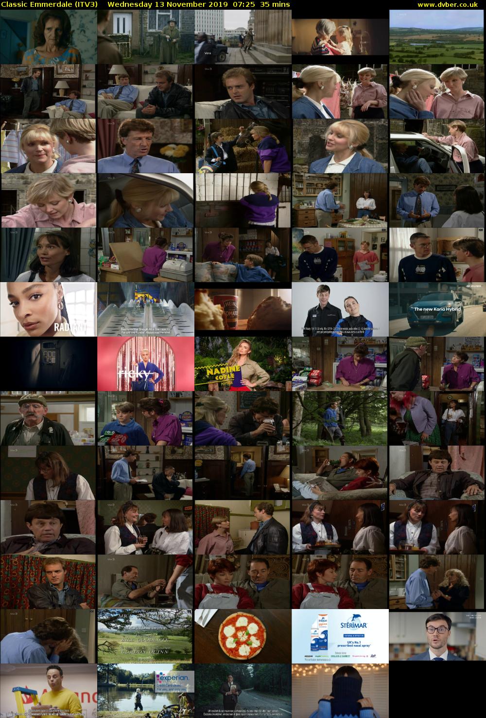 Classic Emmerdale (ITV3) Wednesday 13 November 2019 07:25 - 08:00