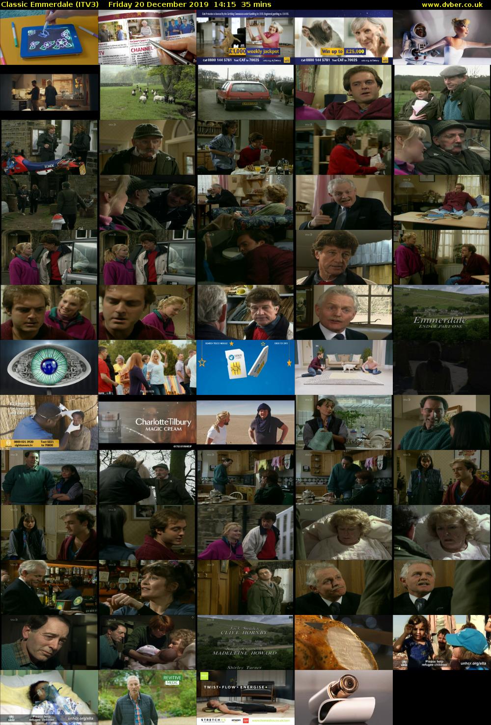 Classic Emmerdale (ITV3) Friday 20 December 2019 14:15 - 14:50