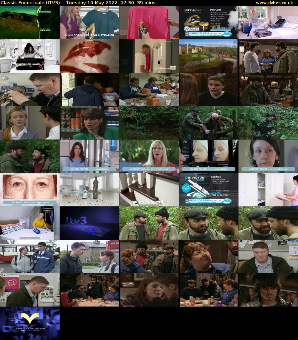 Classic Emmerdale (ITV3) Tuesday 10 May 2022 07:30 - 08:05