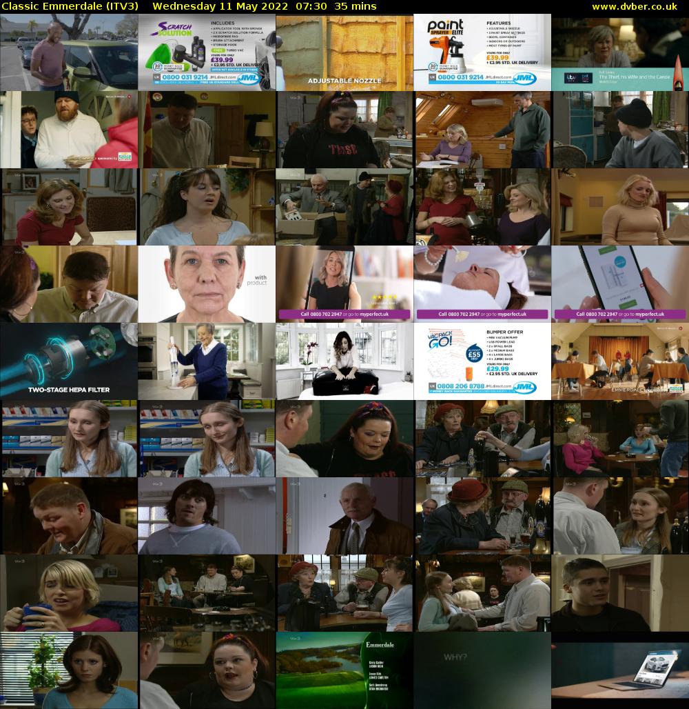 Classic Emmerdale (ITV3) Wednesday 11 May 2022 07:30 - 08:05