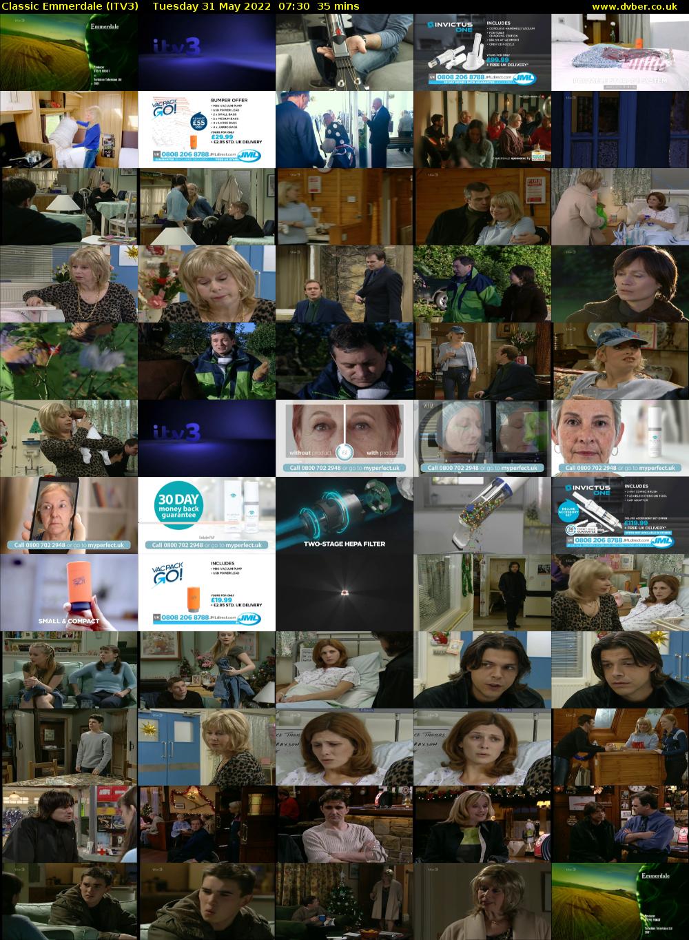 Classic Emmerdale (ITV3) Tuesday 31 May 2022 07:30 - 08:05
