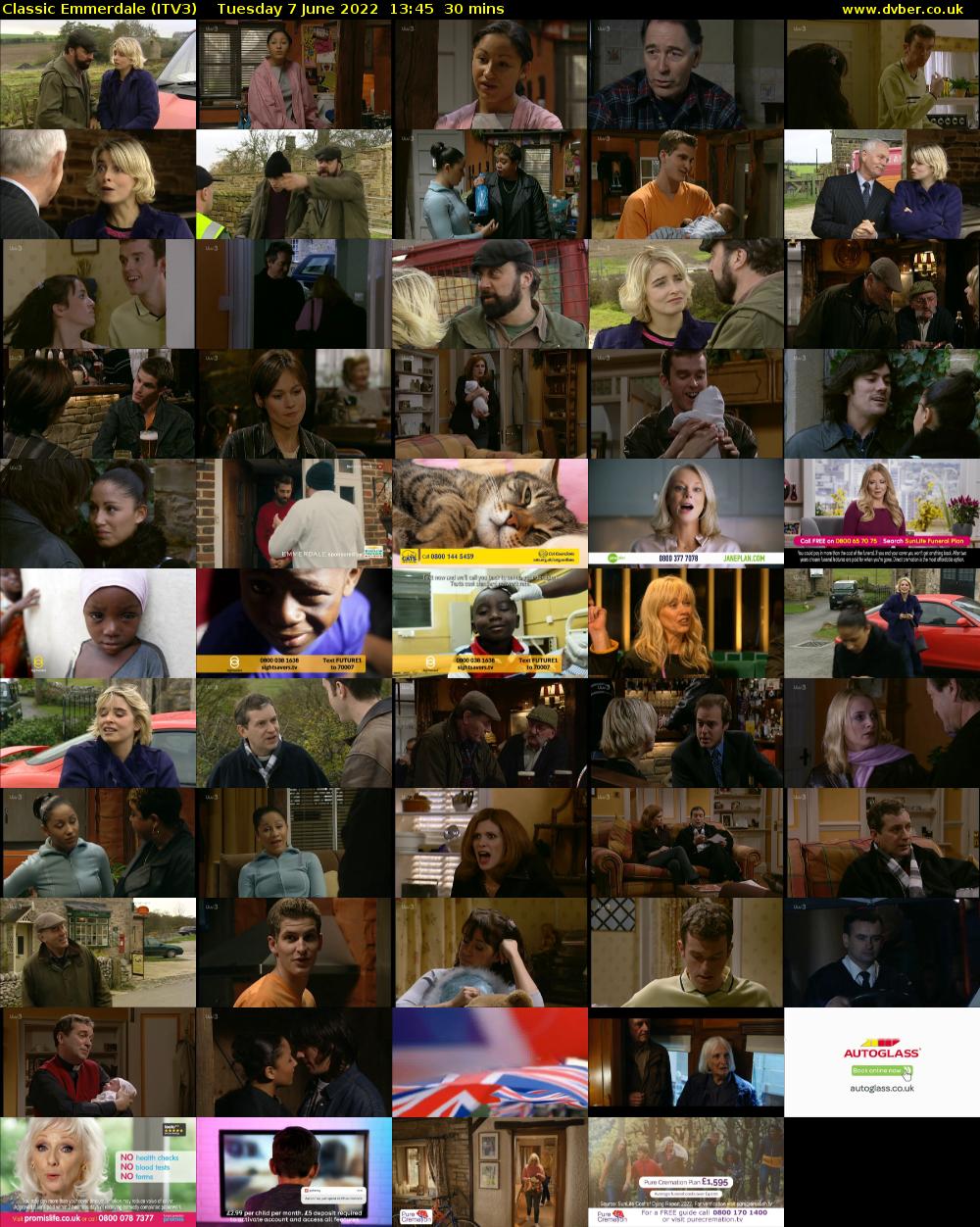 Classic Emmerdale (ITV3) Tuesday 7 June 2022 13:45 - 14:15