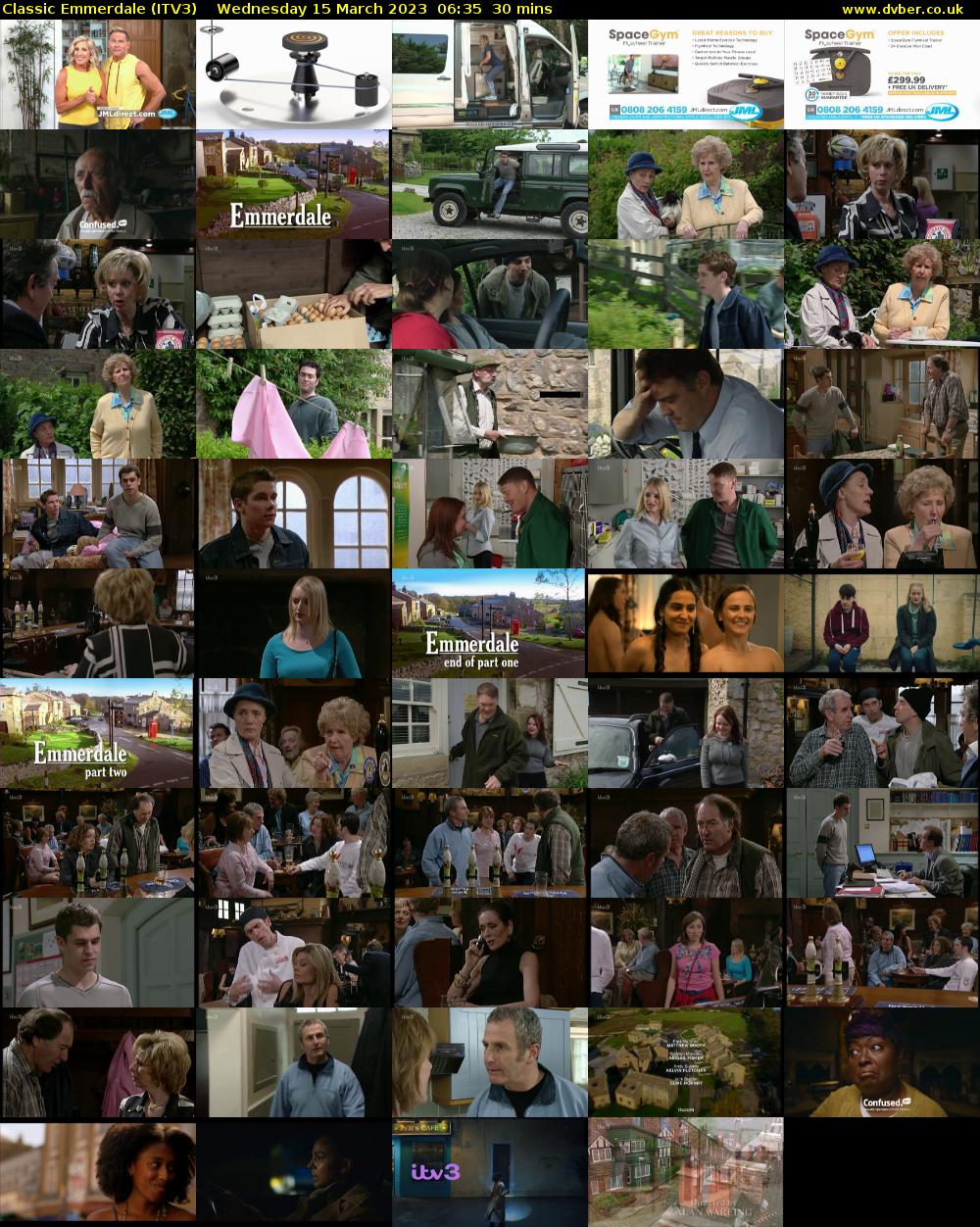 Classic Emmerdale (ITV3) Wednesday 15 March 2023 06:35 - 07:05