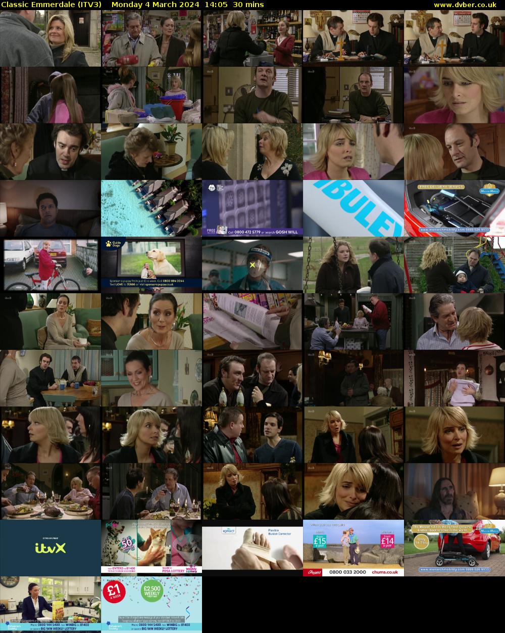 Classic Emmerdale (ITV3) Monday 4 March 2024 14:05 - 14:35