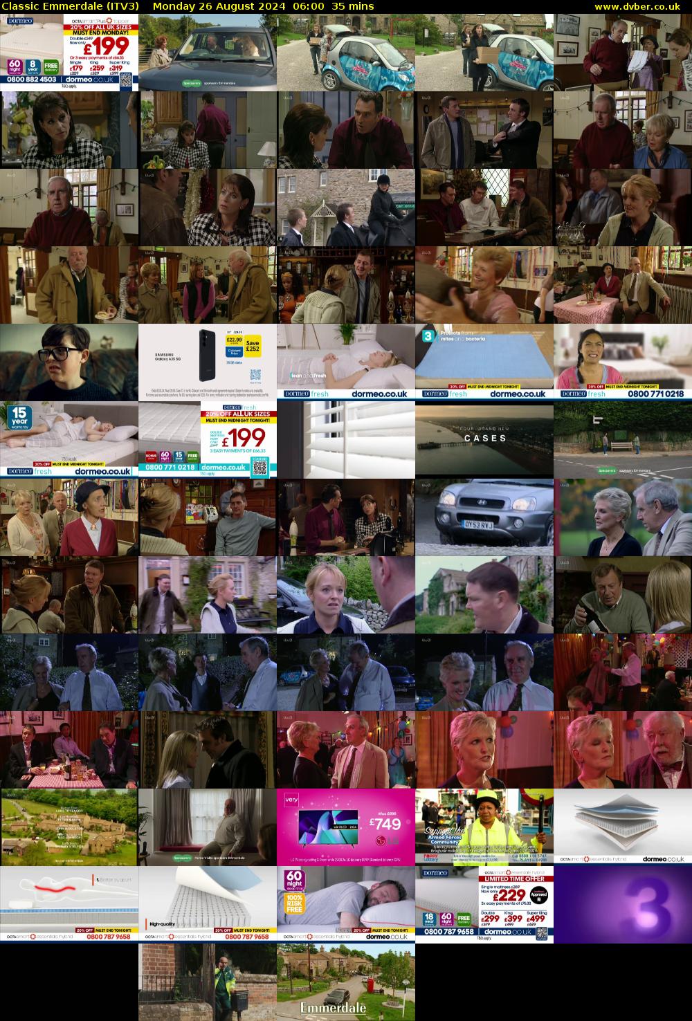 Classic Emmerdale (ITV3) Monday 26 August 2024 06:00 - 06:35