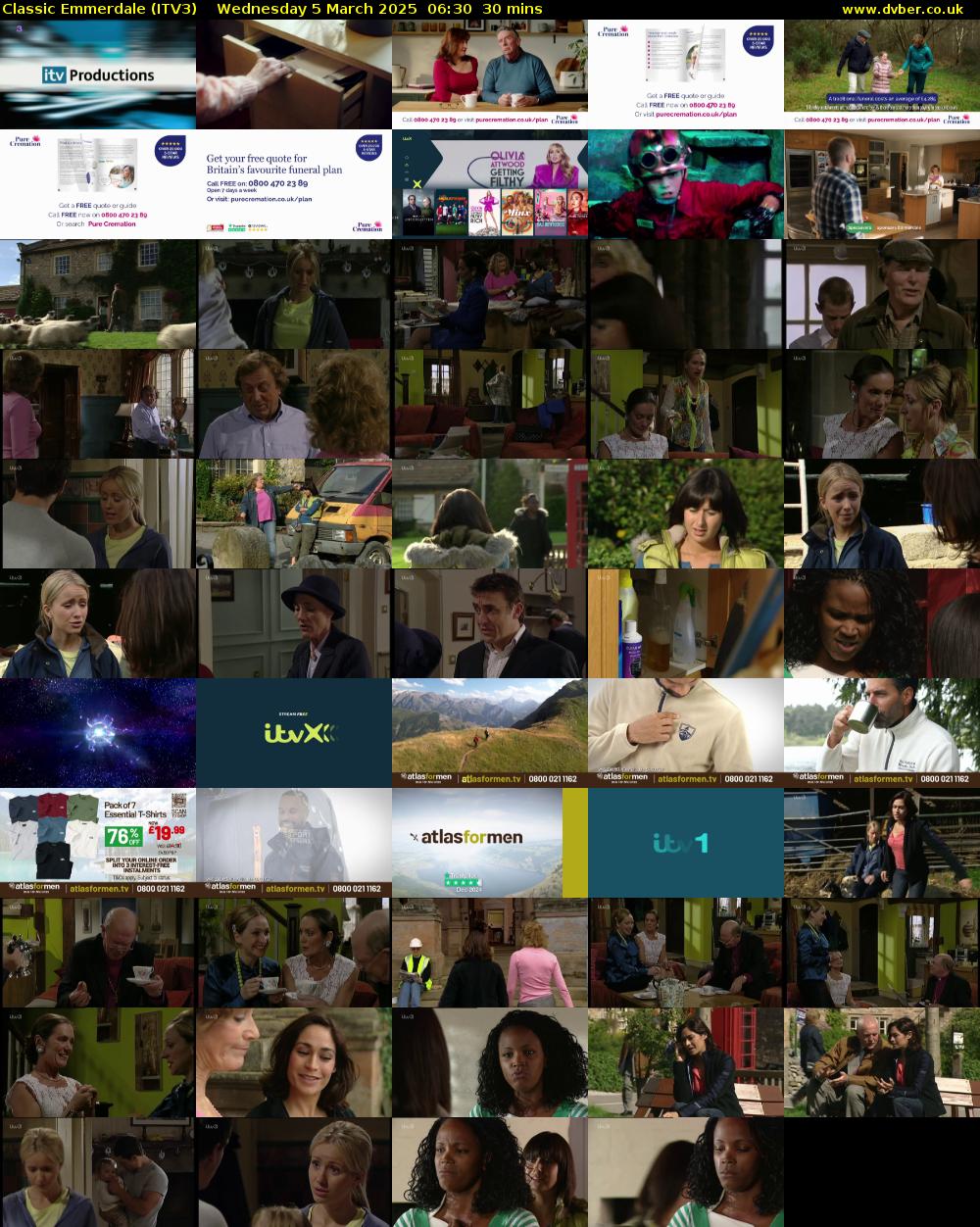 Classic Emmerdale (ITV3) Wednesday 5 March 2025 06:30 - 07:00