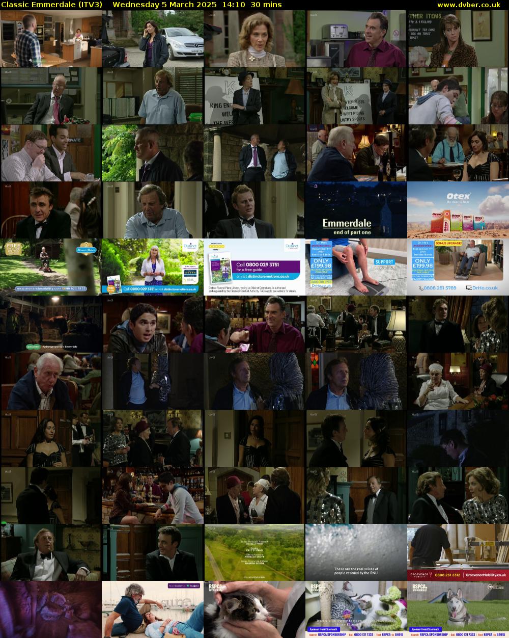 Classic Emmerdale (ITV3) Wednesday 5 March 2025 14:10 - 14:40