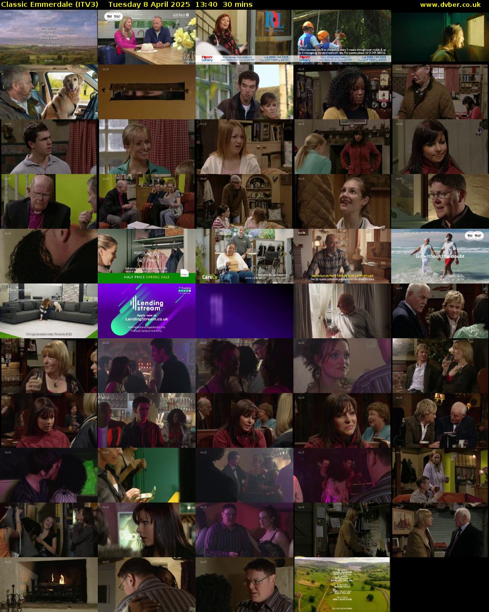Classic Emmerdale (ITV3) Tuesday 8 April 2025 13:40 - 14:10
