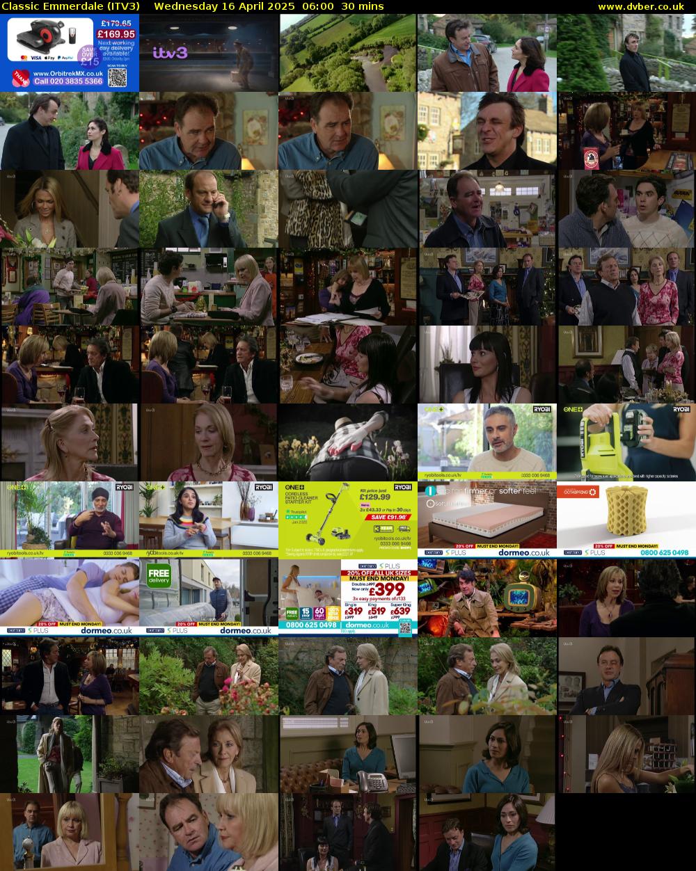 Classic Emmerdale (ITV3) Wednesday 16 April 2025 06:00 - 06:30