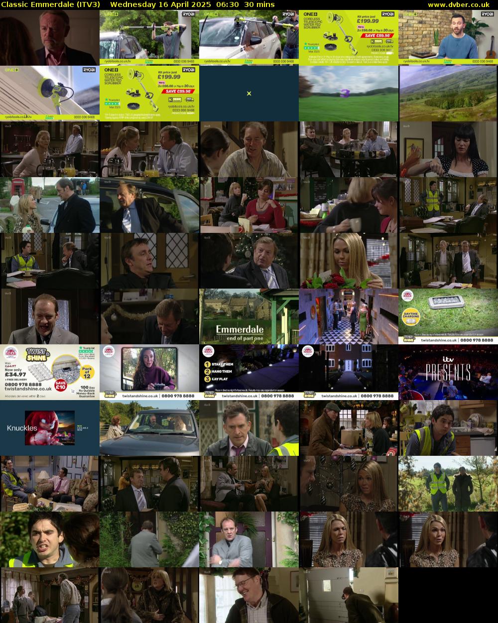 Classic Emmerdale (ITV3) Wednesday 16 April 2025 06:30 - 07:00