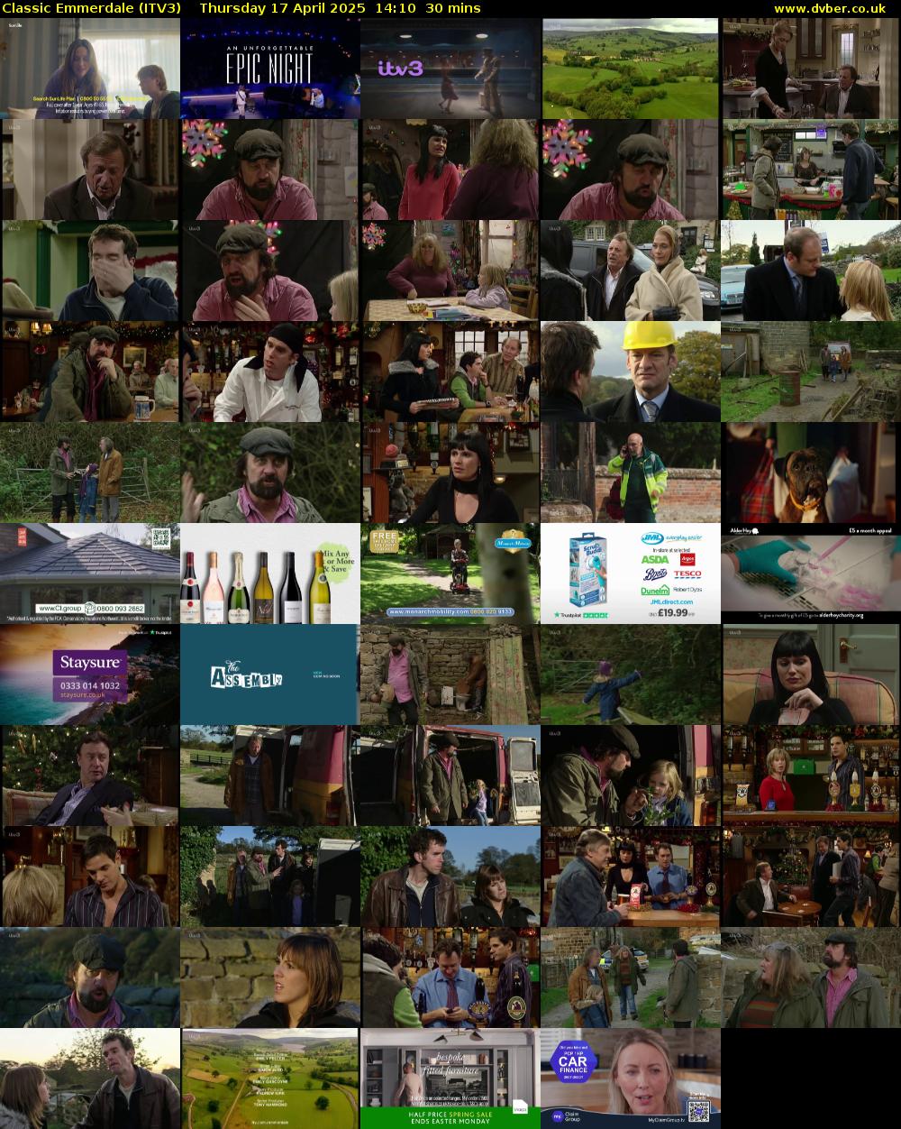 Classic Emmerdale (ITV3) Thursday 17 April 2025 14:10 - 14:40